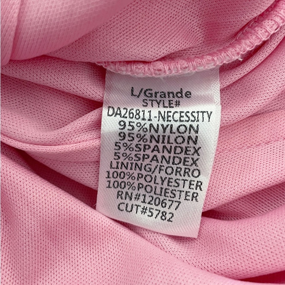 Tic Toc Pink Strapless Ruched Bodycon Dress Size Large - Picture 7 of 9